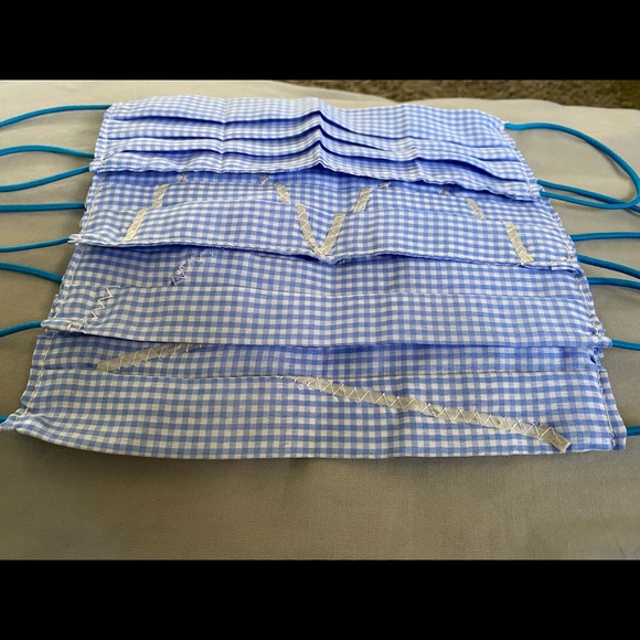 Classy, stripes mask. Each one is handmade - Picture 4 of 5